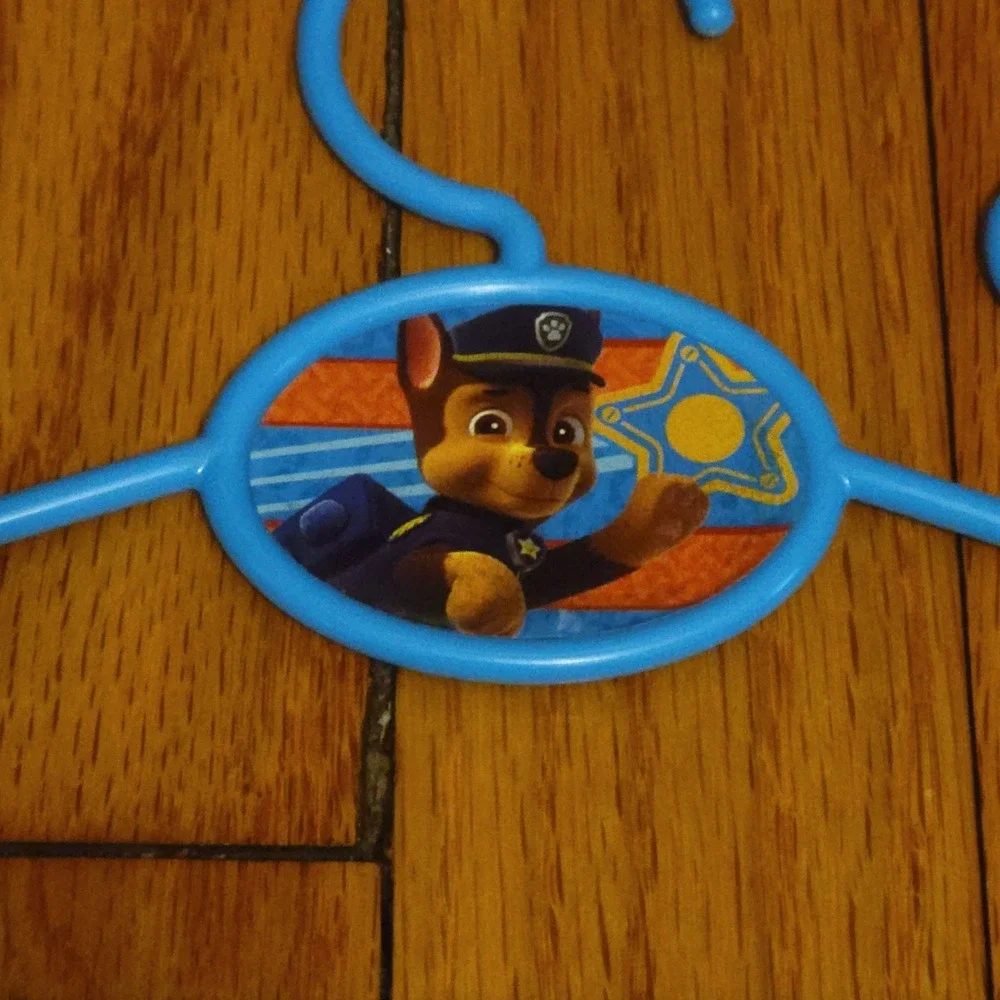 Paw Patrol Kids Blue Plastic Notched Clothes Hangers 21 Piece Set 12 in